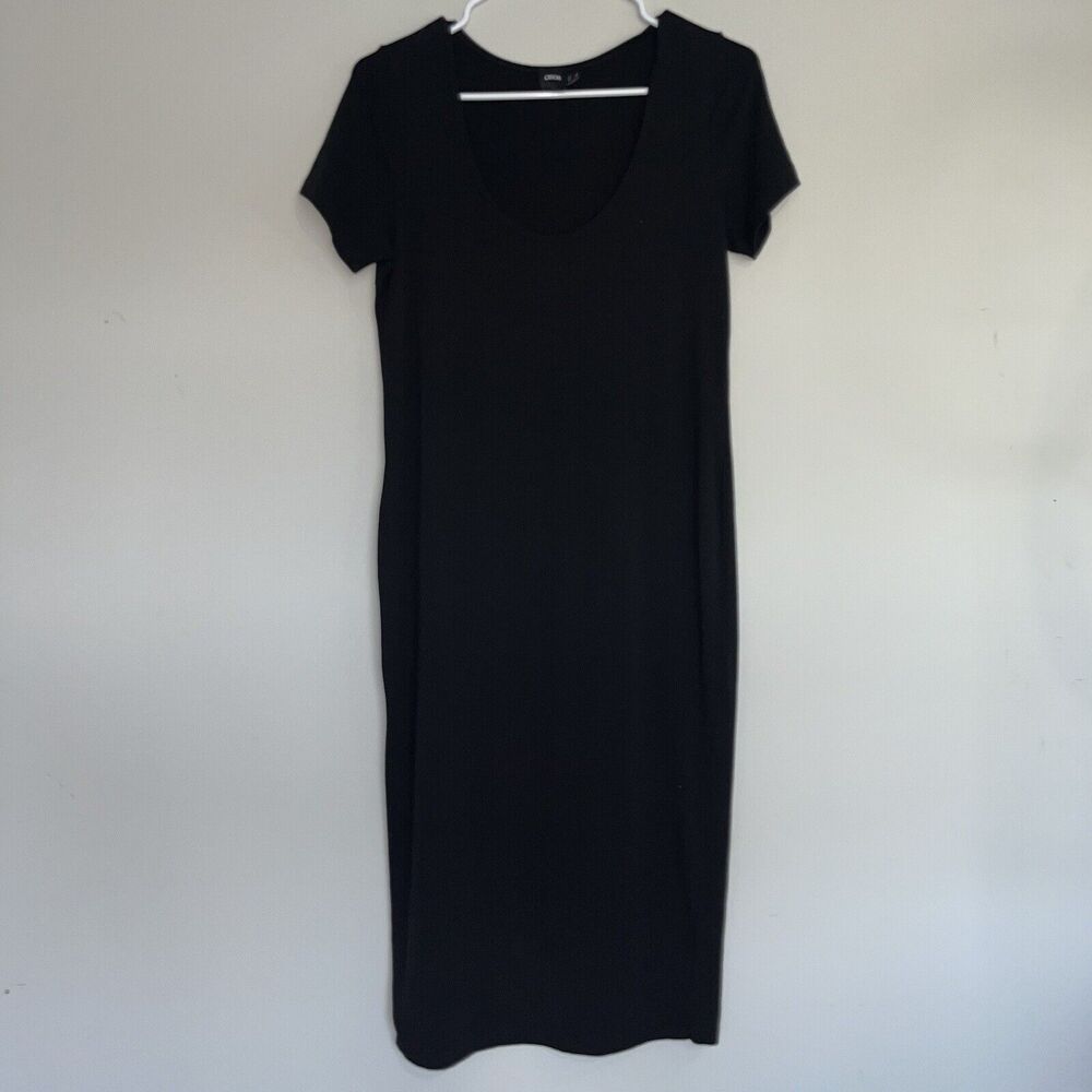 ASOS Dress Women's size 12 Black short sleeve knee length Career closet staple